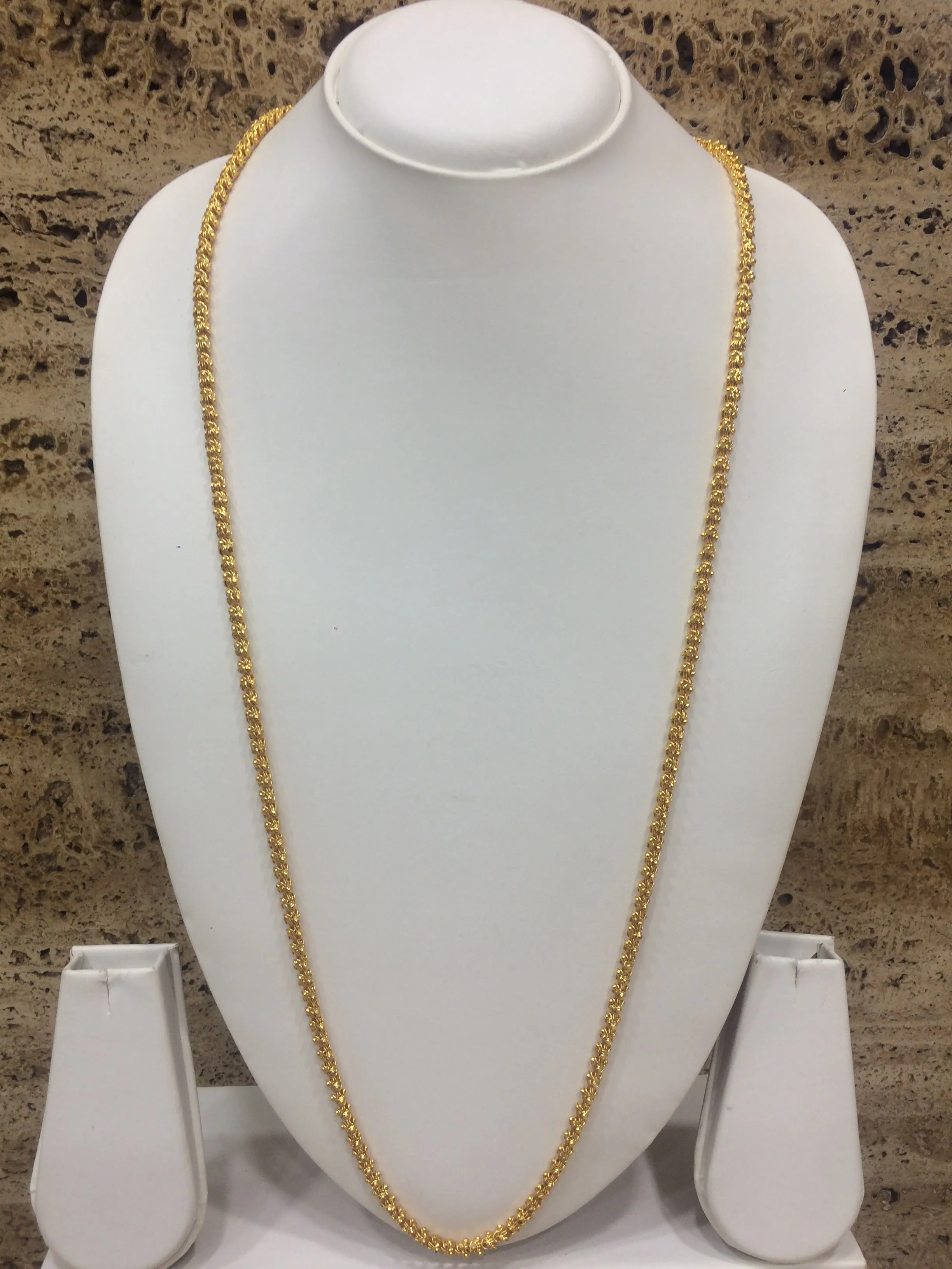Traditional Single Line Layer Golden Necklace for Women