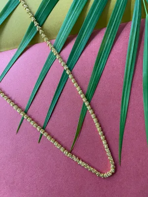 Traditional Single Line Layer Golden Necklace for Women