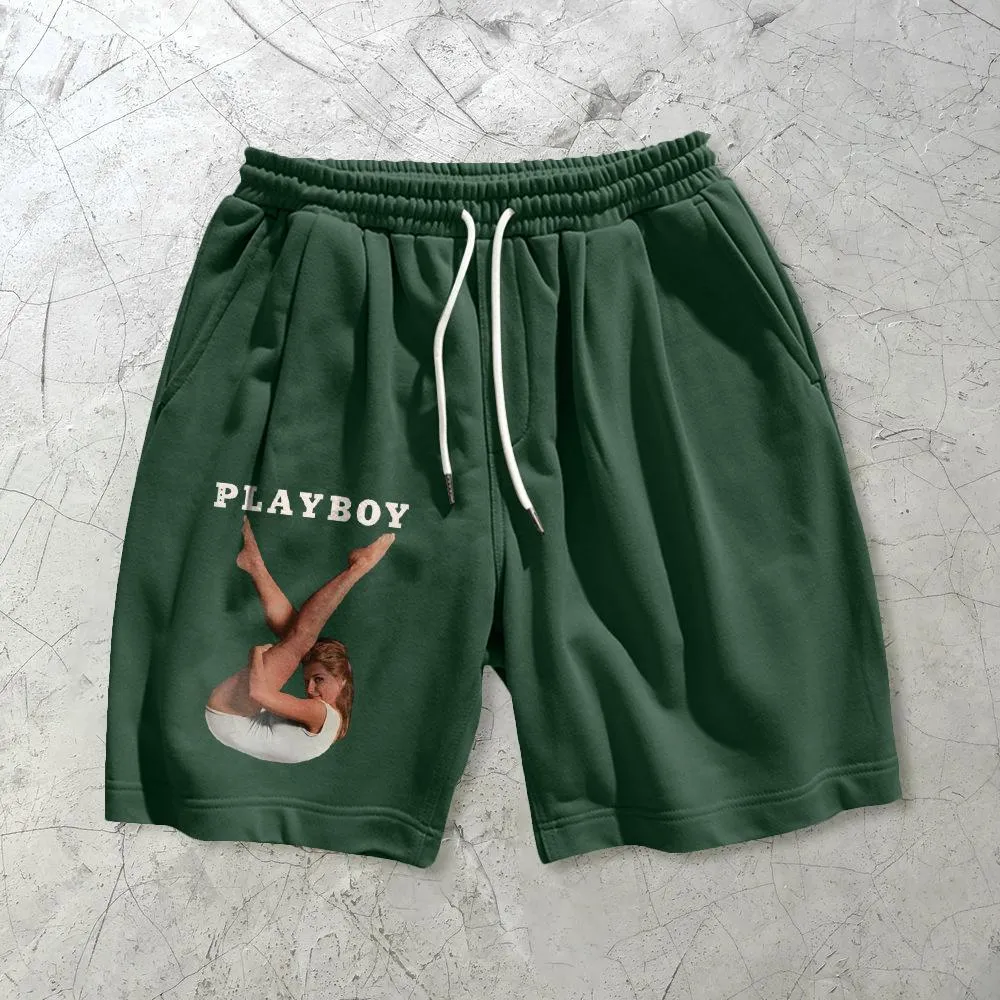 Trendy street style sports shorts print