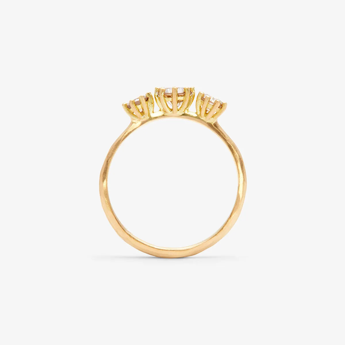 Triple Brown Diamond Blooming Ring | R19001BR
