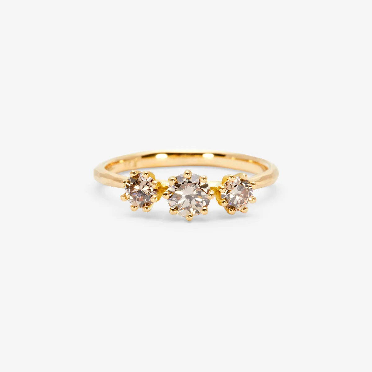 Triple Brown Diamond Blooming Ring | R19001BR