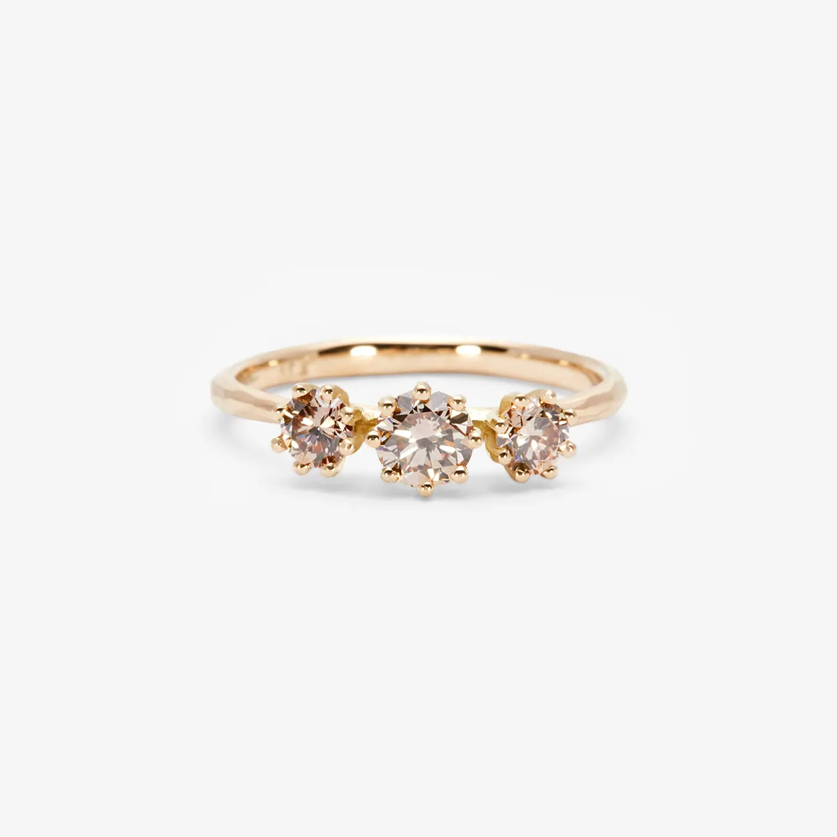 Triple Brown Diamond Blooming Ring | R19001BR