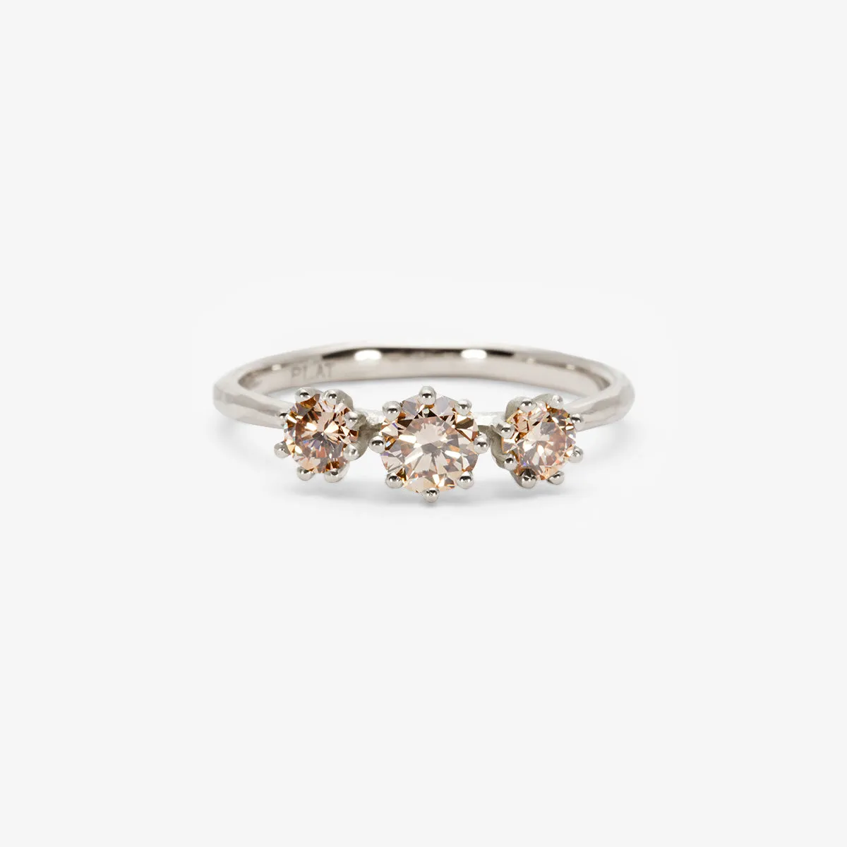 Triple Brown Diamond Blooming Ring | R19001BR