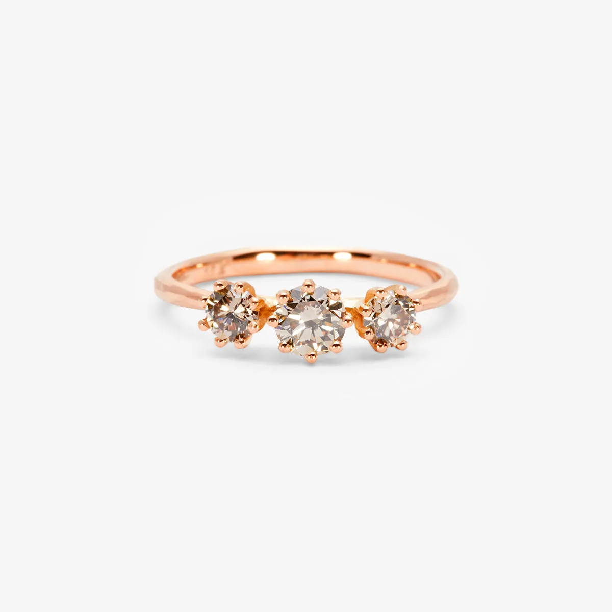 Triple Brown Diamond Blooming Ring | R19001BR