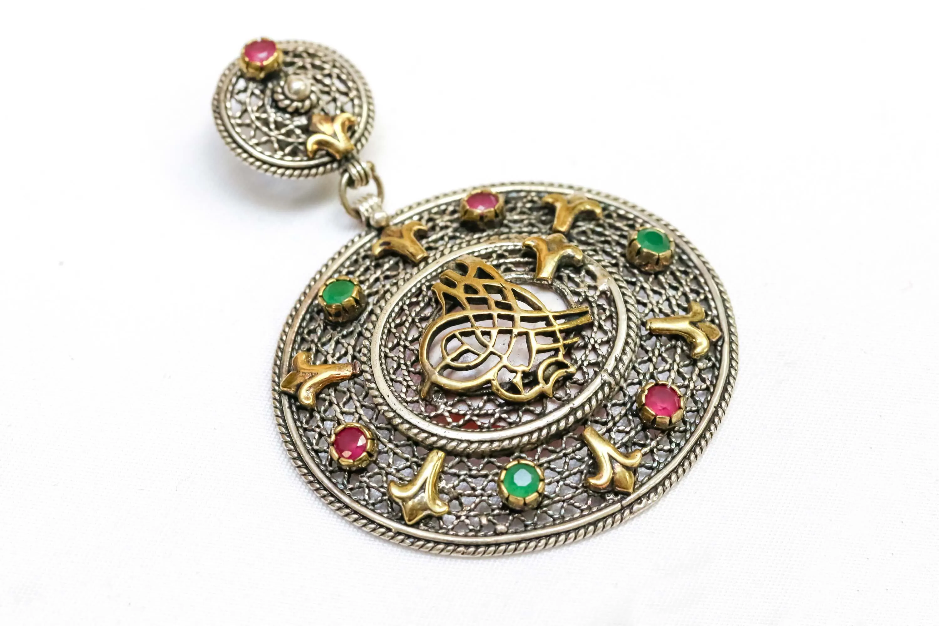 Turkish Hand Made Ottoman Silver Pendant