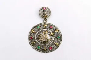 Turkish Hand Made Ottoman Silver Pendant