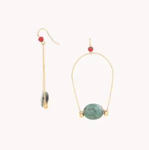 TURQUOISE HOOK EARRINGS