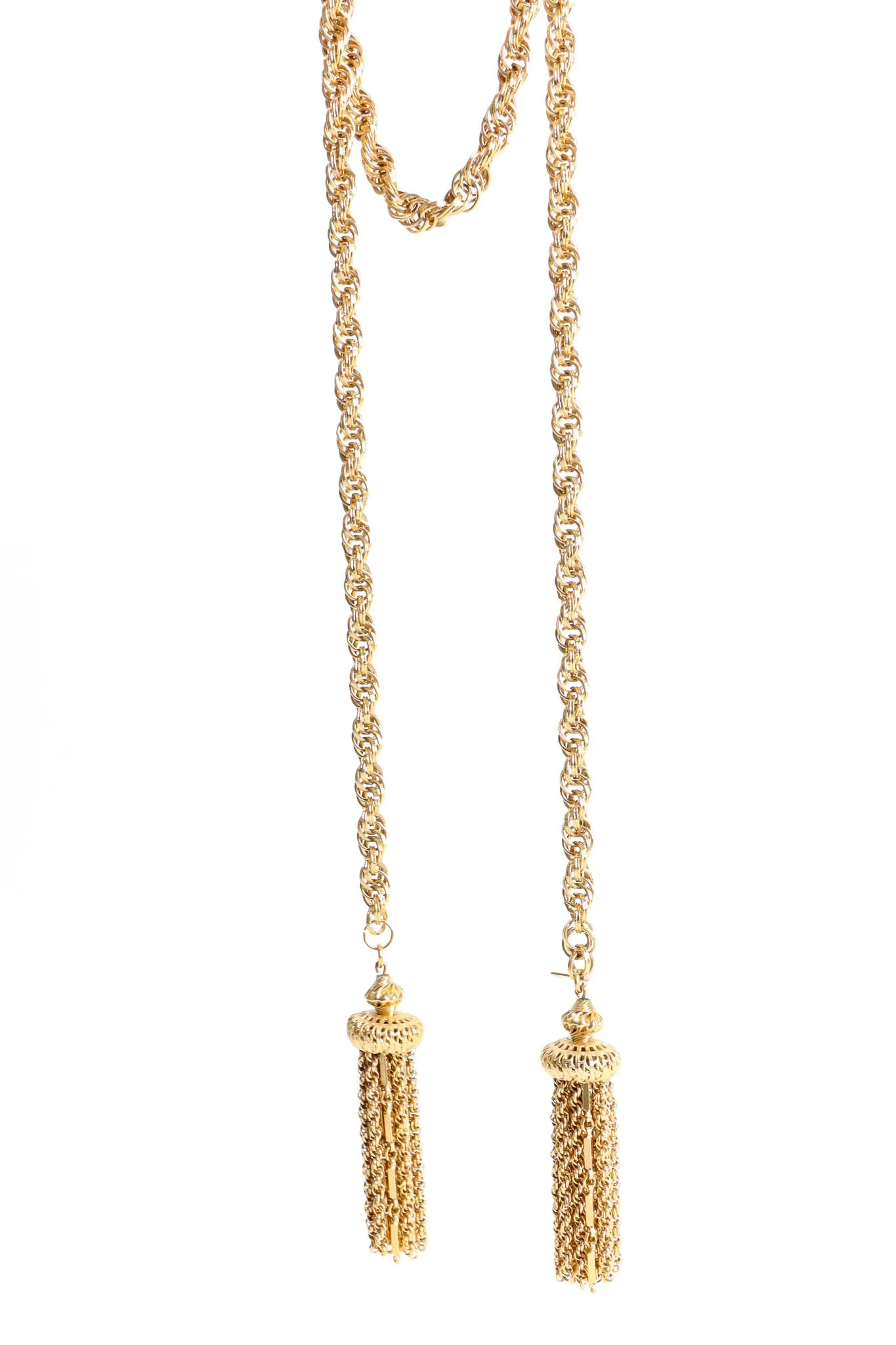 Twist Tassel Wrap Lariat