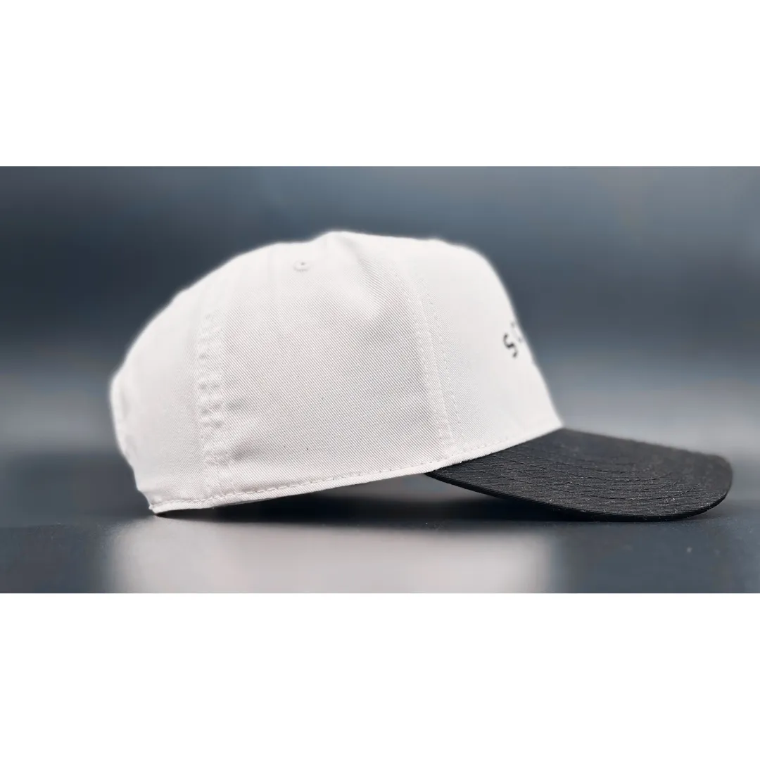 Two Tone Baseball Cap - White/Black