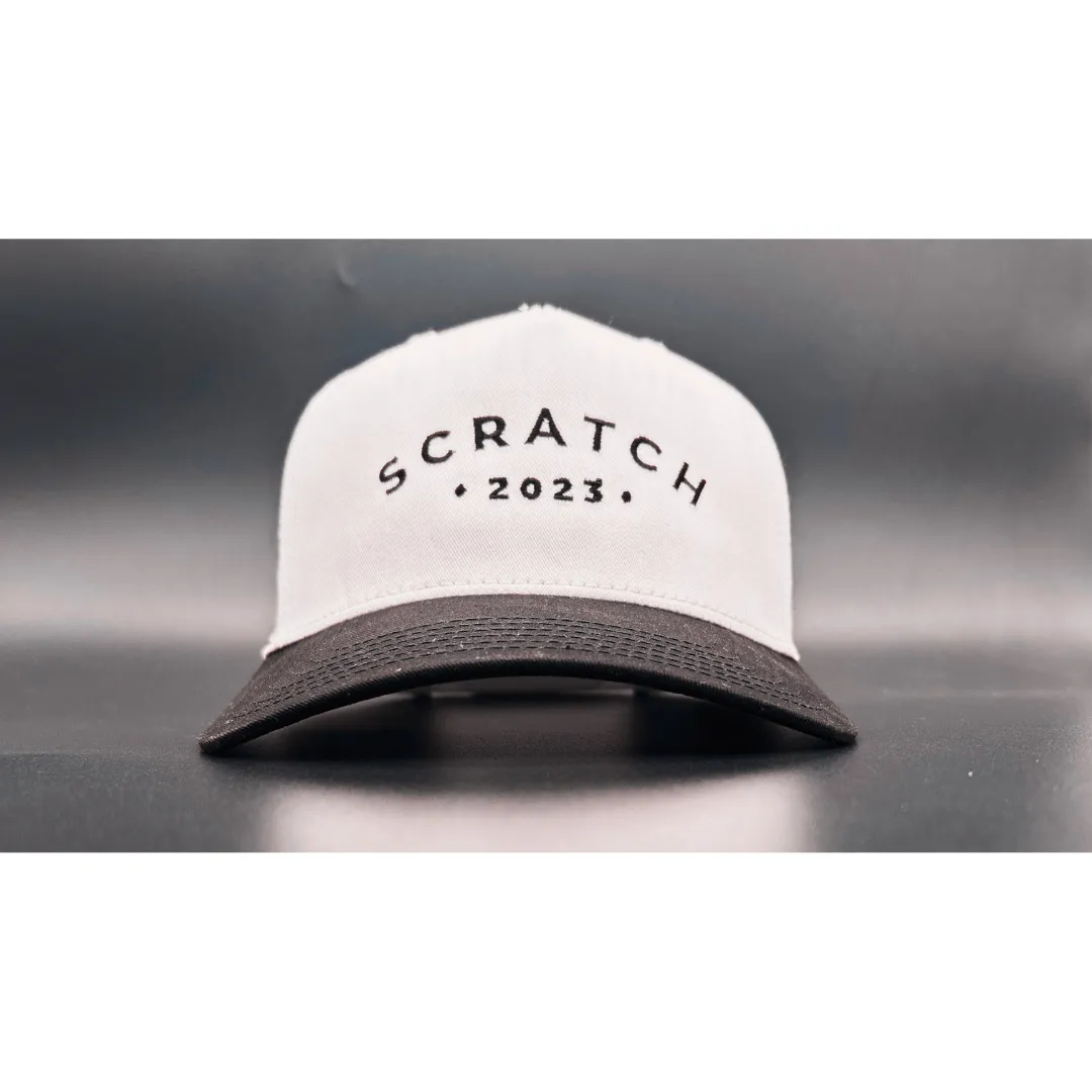 Two Tone Baseball Cap - White/Black