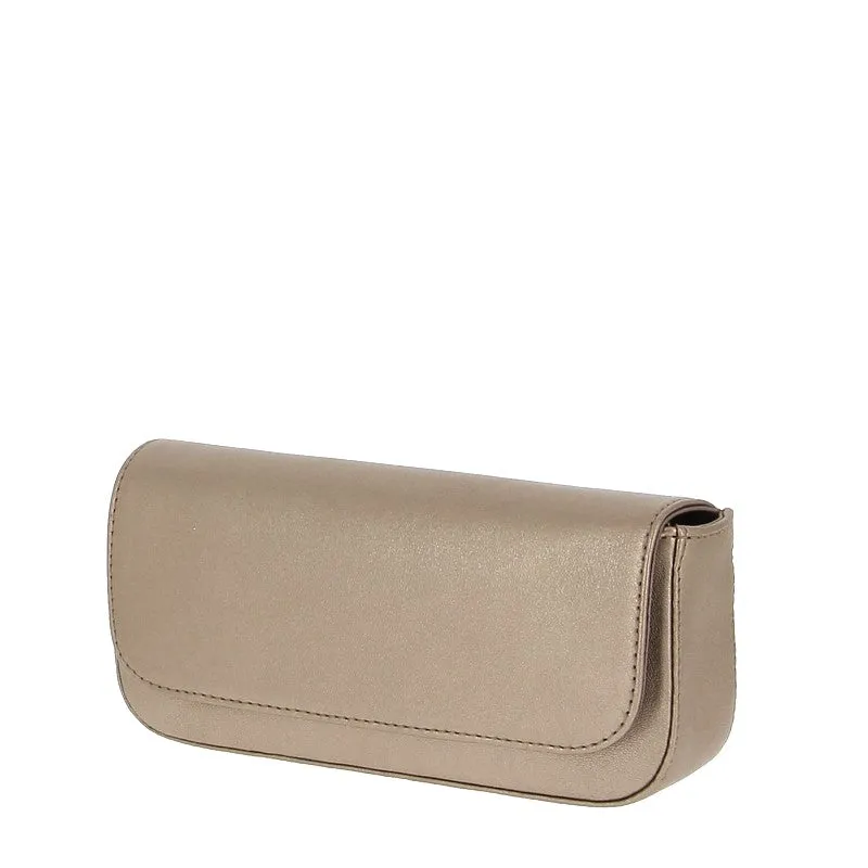 Unisa Zdreamin Metallic Bronze Clutch