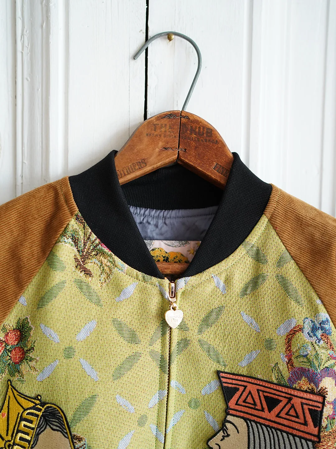 Unlogical Poem Cottage Style Patchwork Rabbit Embroidery Souvenir Jacket