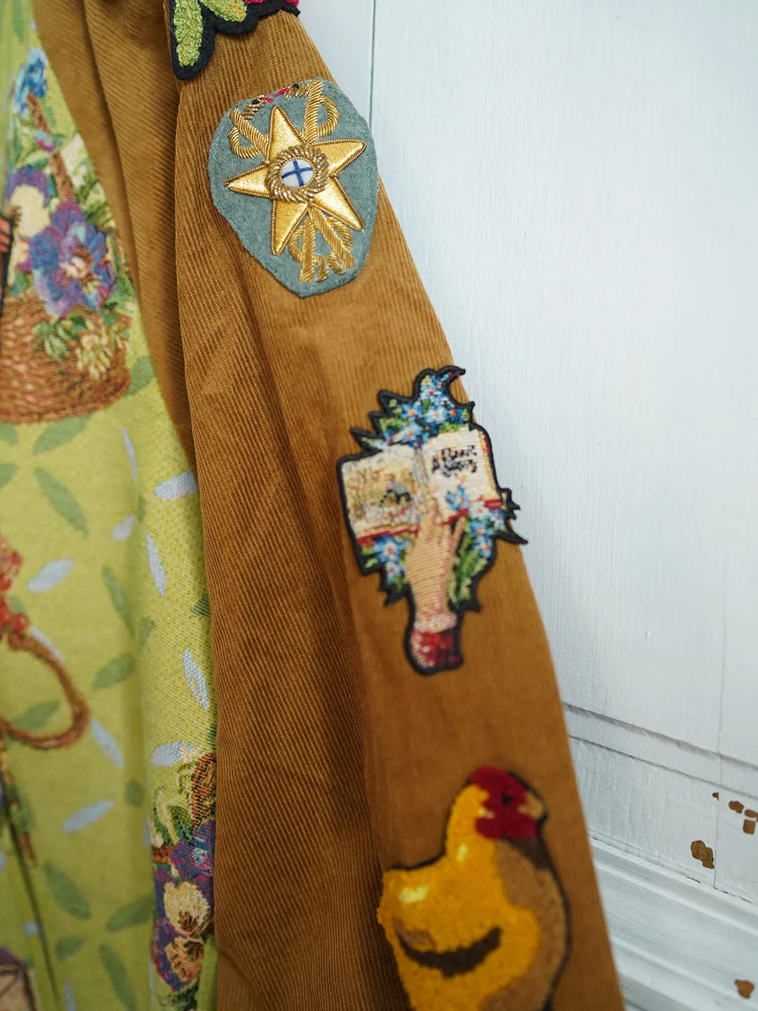 Unlogical Poem Cottage Style Patchwork Rabbit Embroidery Souvenir Jacket