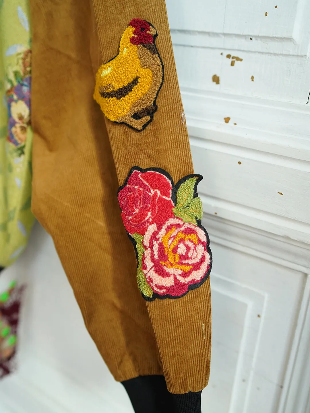 Unlogical Poem Cottage Style Patchwork Rabbit Embroidery Souvenir Jacket