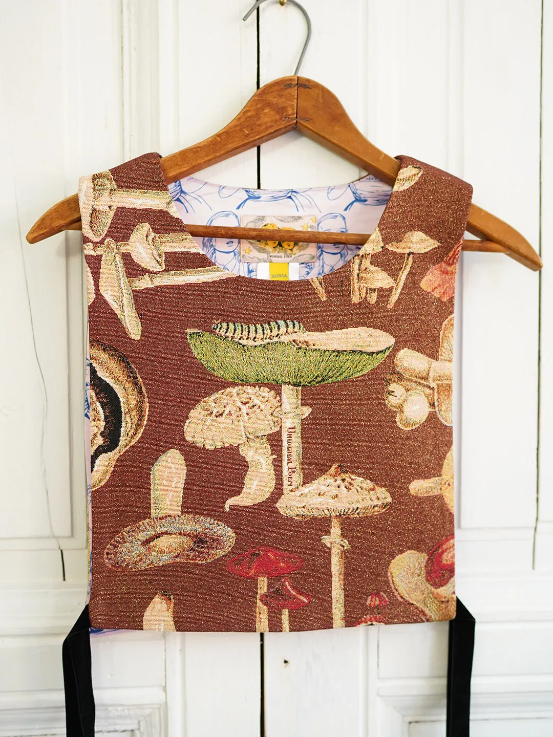 Unlogical Poem Mushroom Yarn-dyed Smock