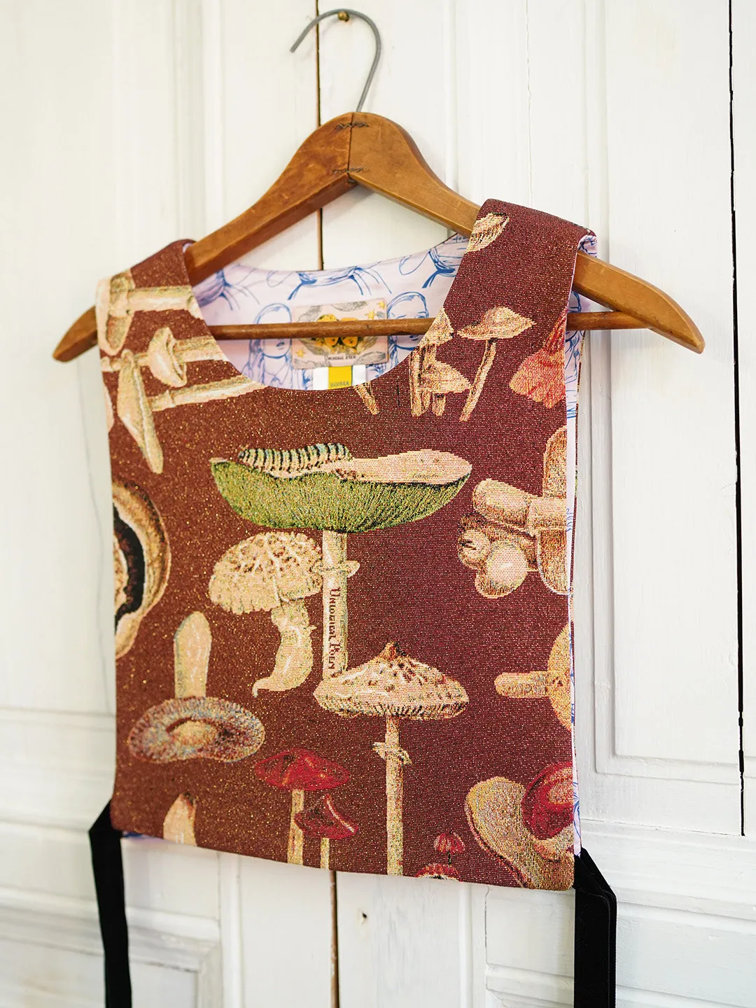 Unlogical Poem Mushroom Yarn-dyed Smock