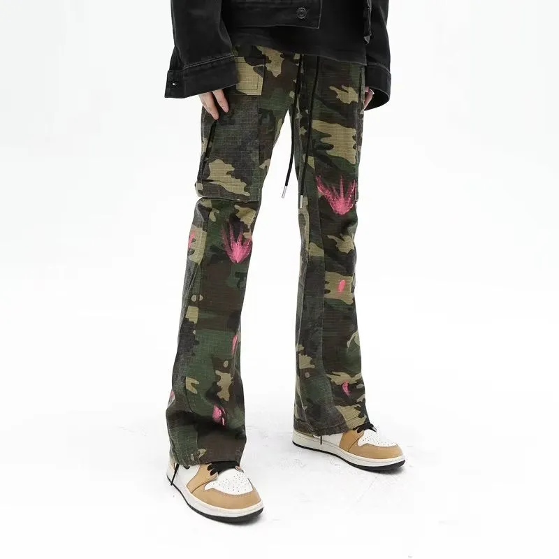 Urban Street Camouflage Splash Jeans