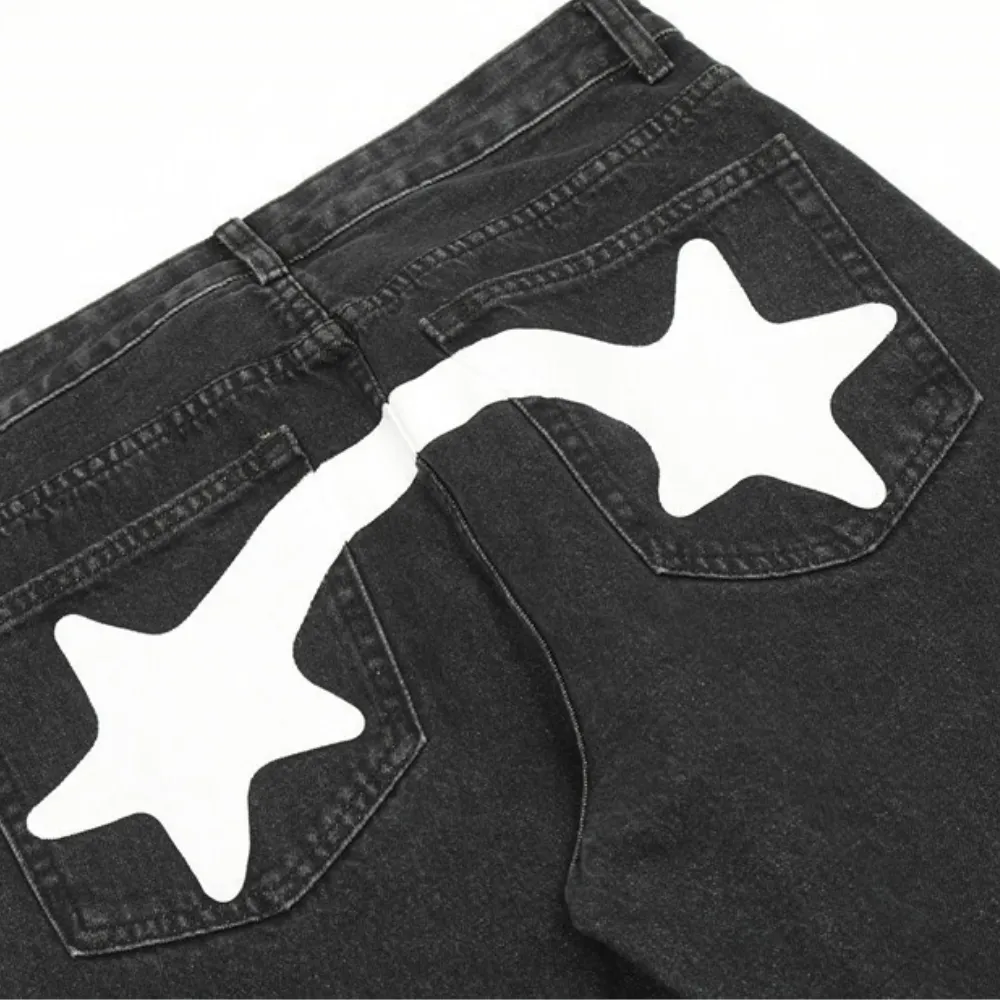 Urban Street Lightning Graphic Jeans