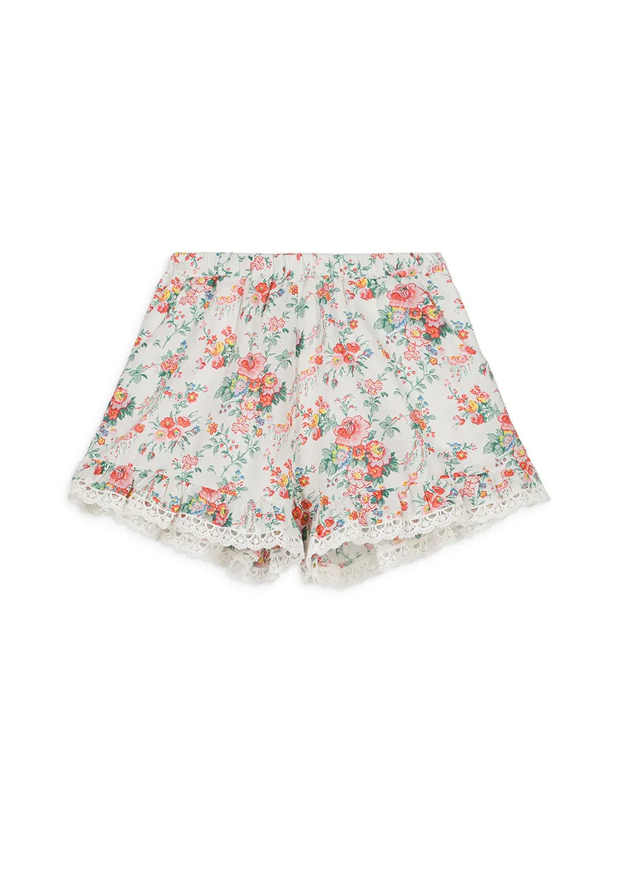 VALLALOID SHORTS - CREAM ROSA FESTA