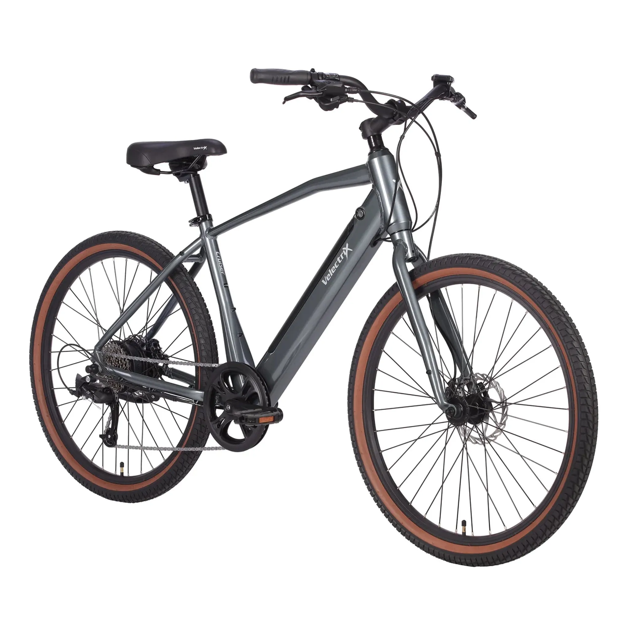 Velectrix Cruiser Electric Bike 417Wh Battery Silver - Medium