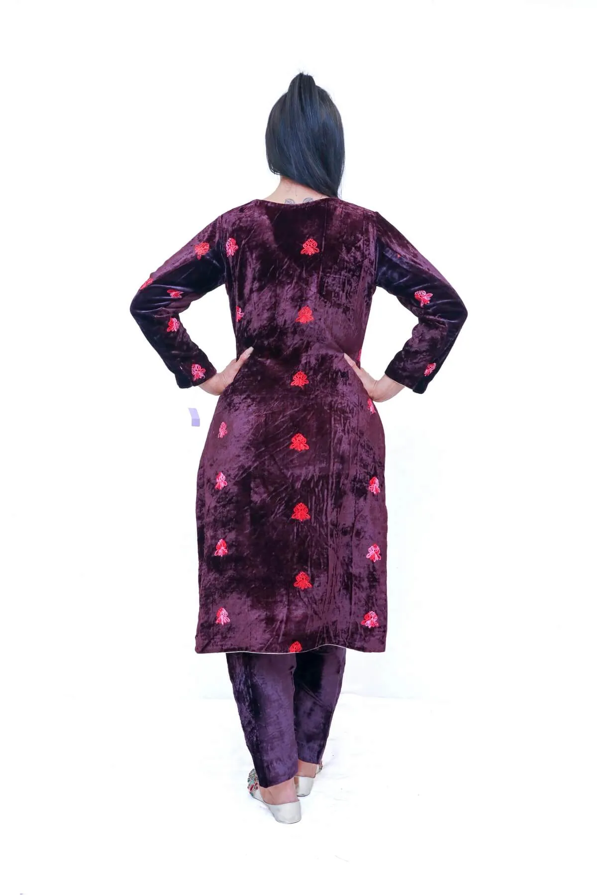 Velvet Shalwar Kameez Suit