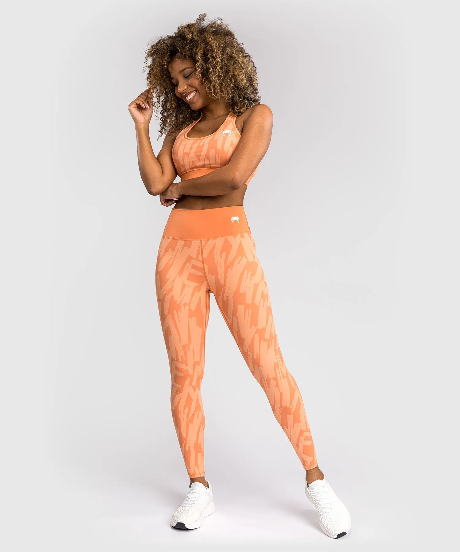 Venum Graffiti Leggings voor Vrouwen - Volledige Lengte - Fluweel Abrikoos