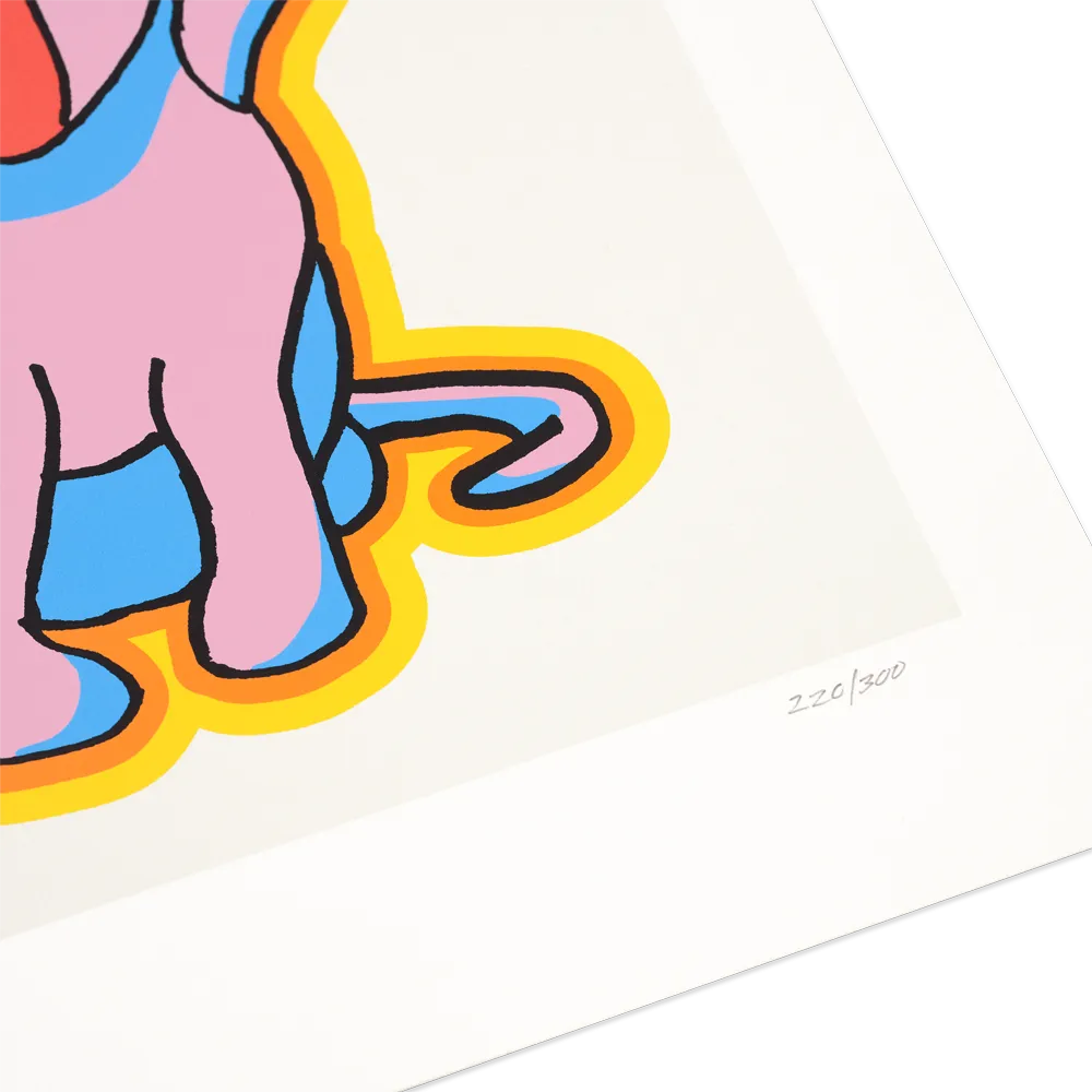 Vibrating Dog Silkscreen Print