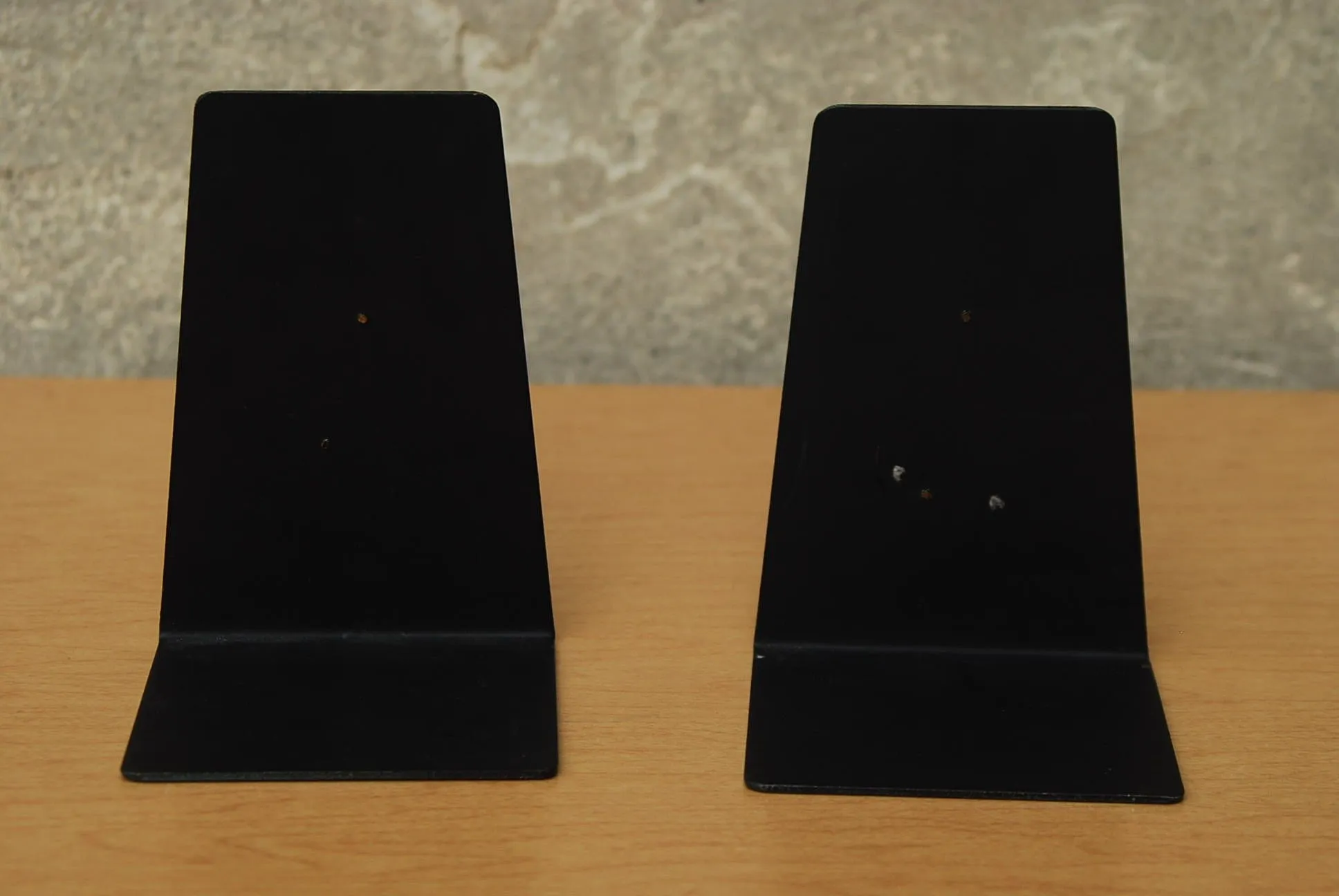 Vintage Aqua Green Enameled Metal Bookends