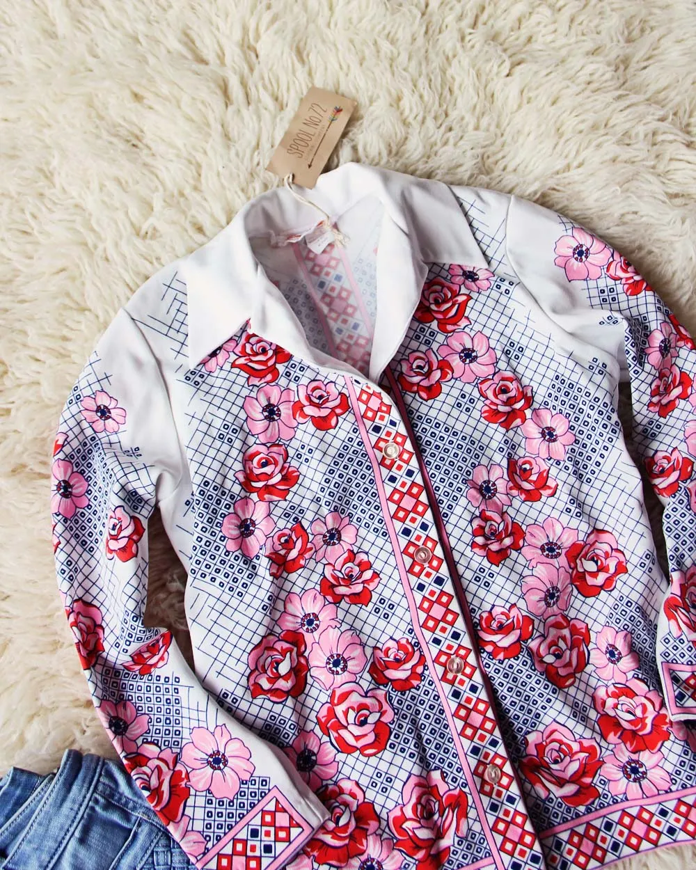 Vintage Bohemian Romance Top