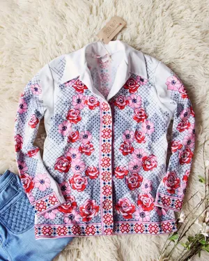 Vintage Bohemian Romance Top