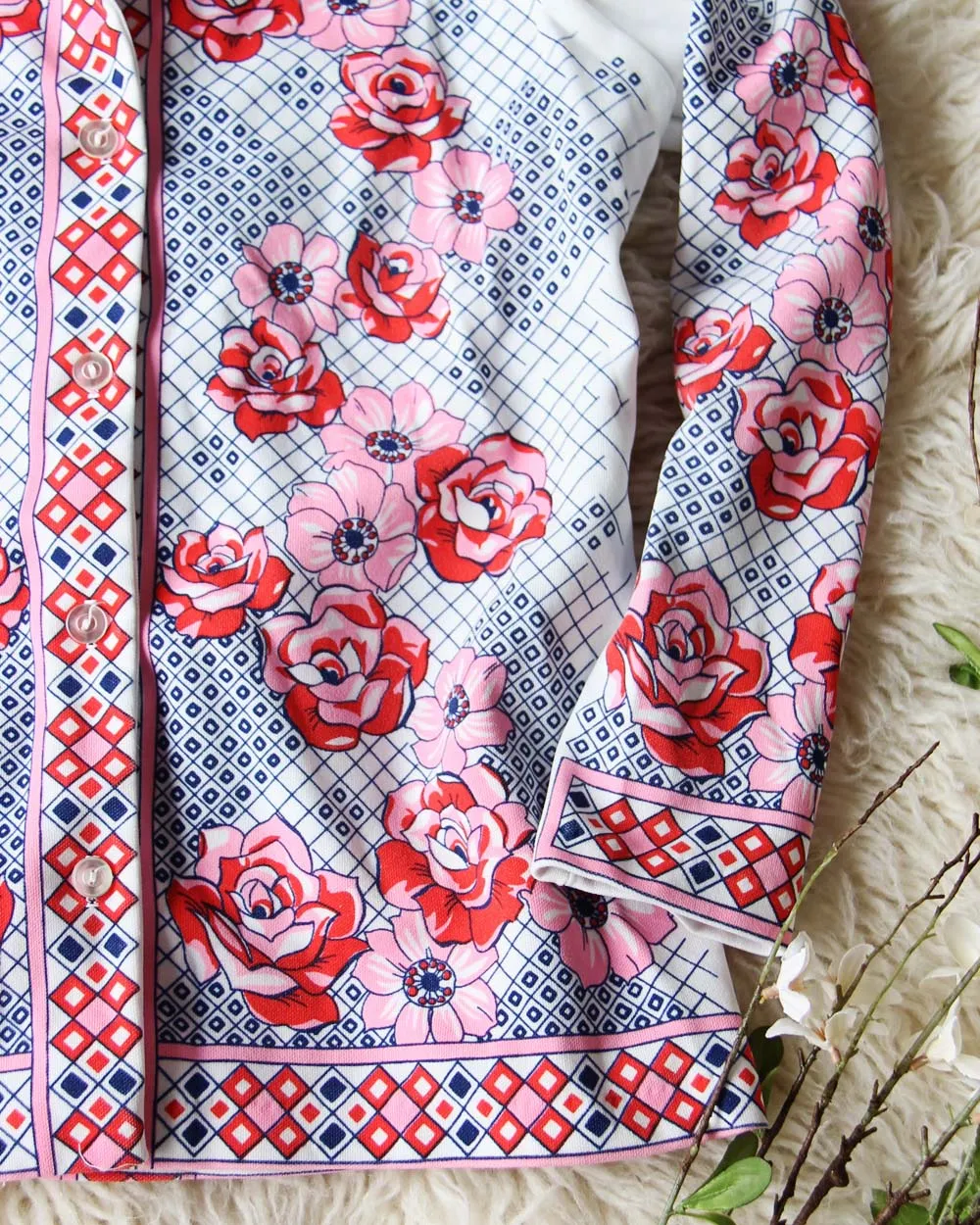 Vintage Bohemian Romance Top