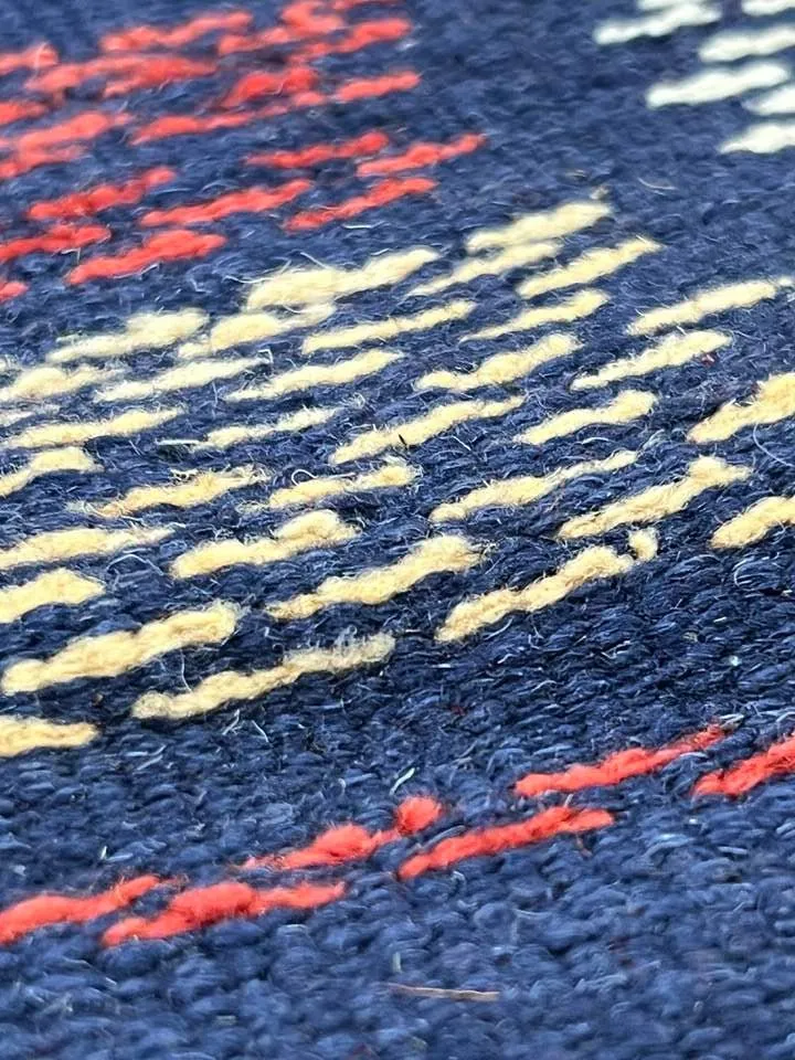 Vintage Moroccan area rug from Akhnif, Wool and Thread, 8.46ft x 4.89ft or 258cm x 149cm