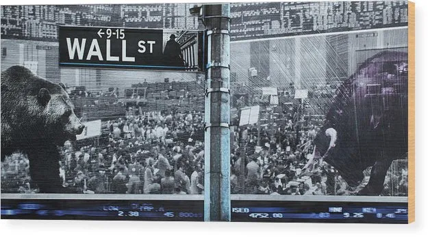 Wall Street - Wood Print
