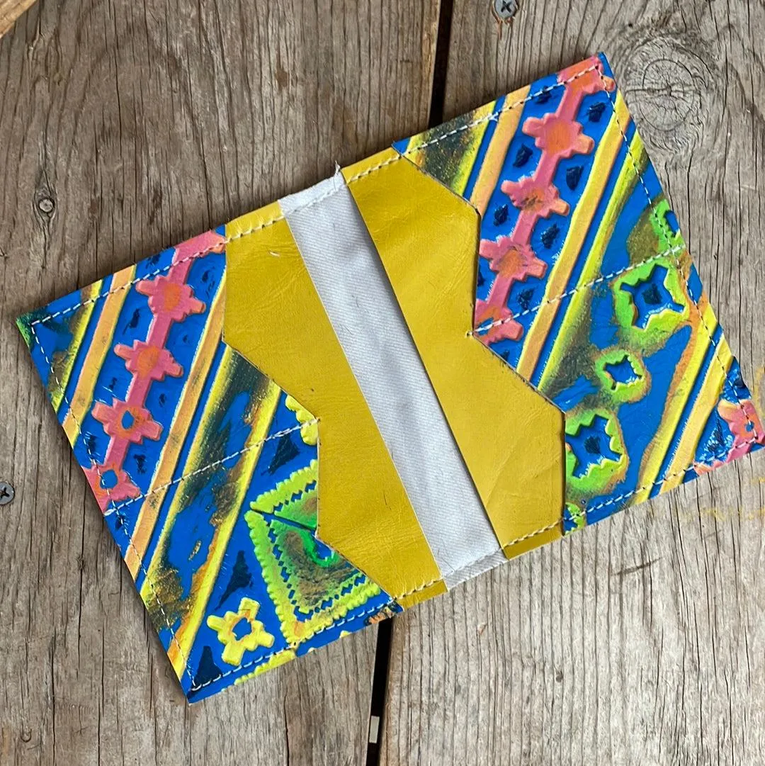 Waylon Wallet - Grey Brindle w/ Neon Trip