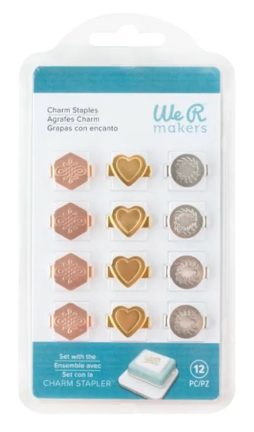We R Makers Metallic Multi Shape Charm Staples {F303}