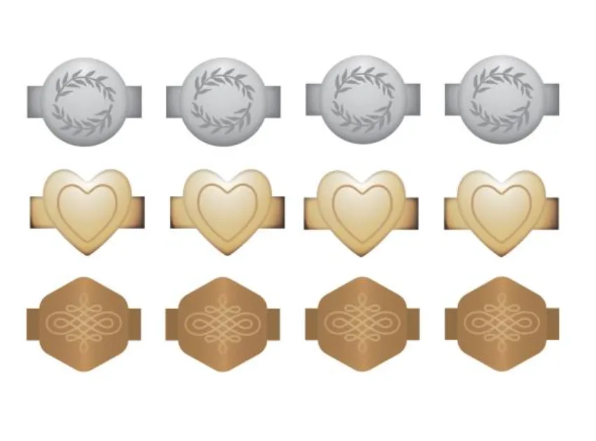 We R Makers Metallic Multi Shape Charm Staples {F303}