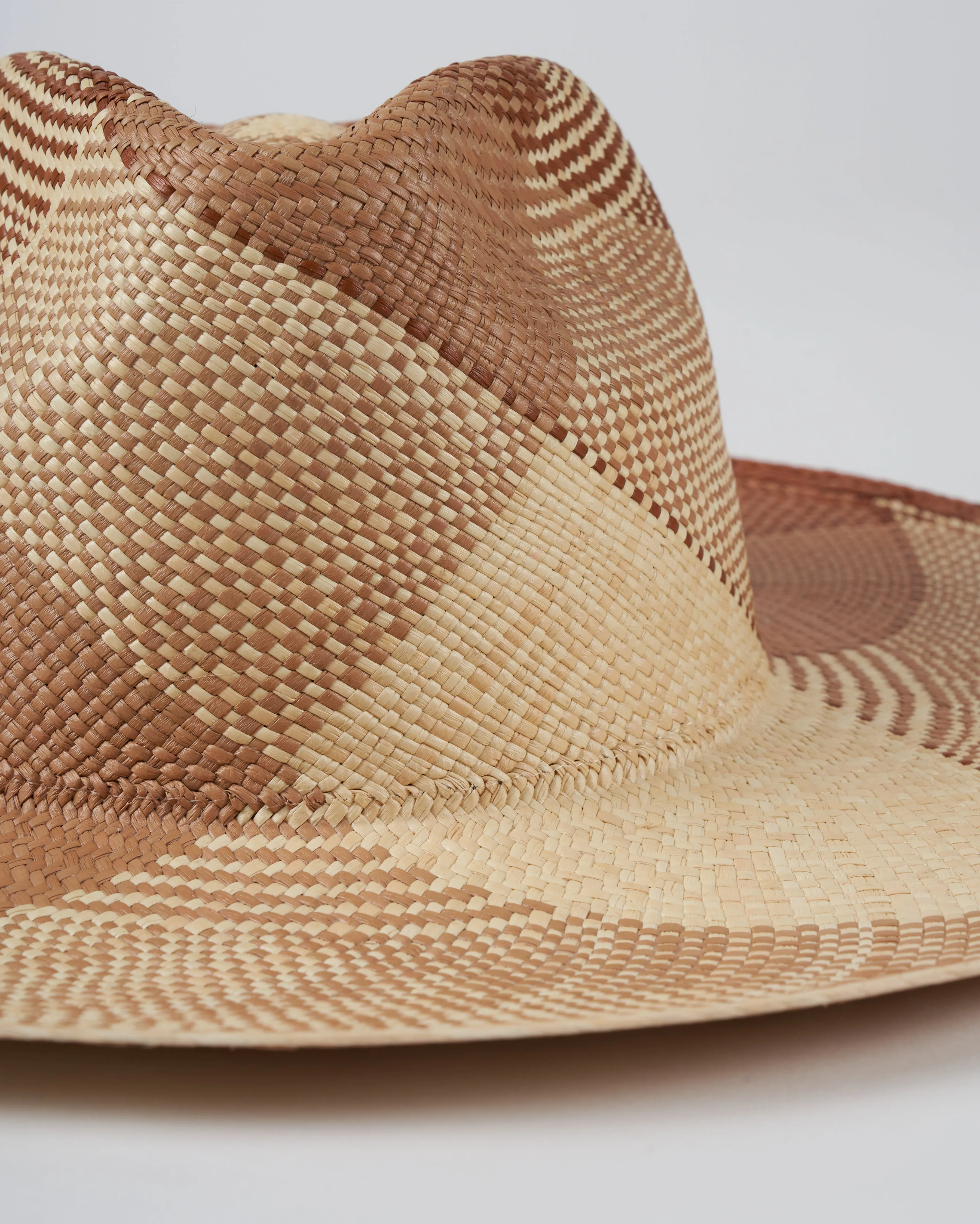 whirlwind straw hat - mocha