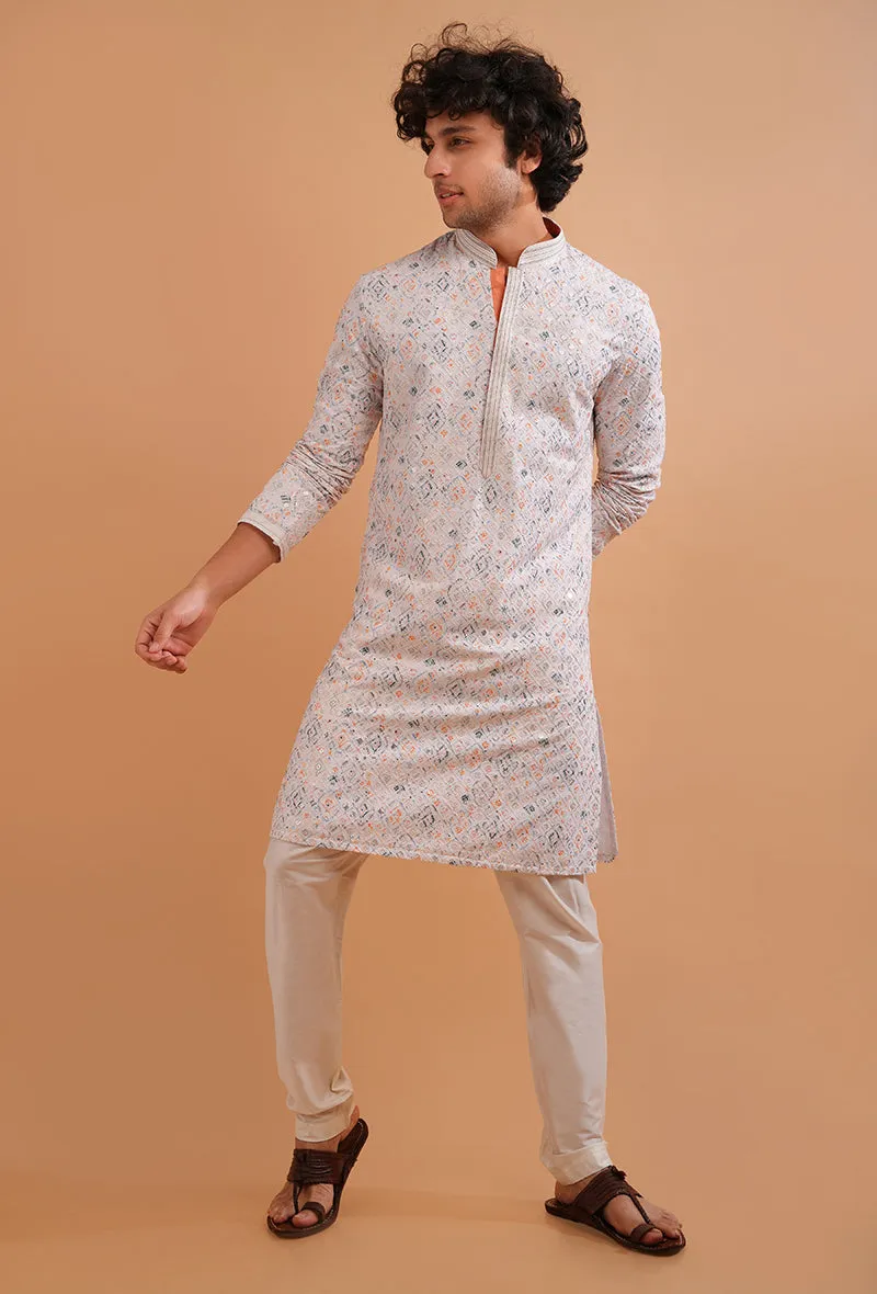 White Kurta Pajama | TULA