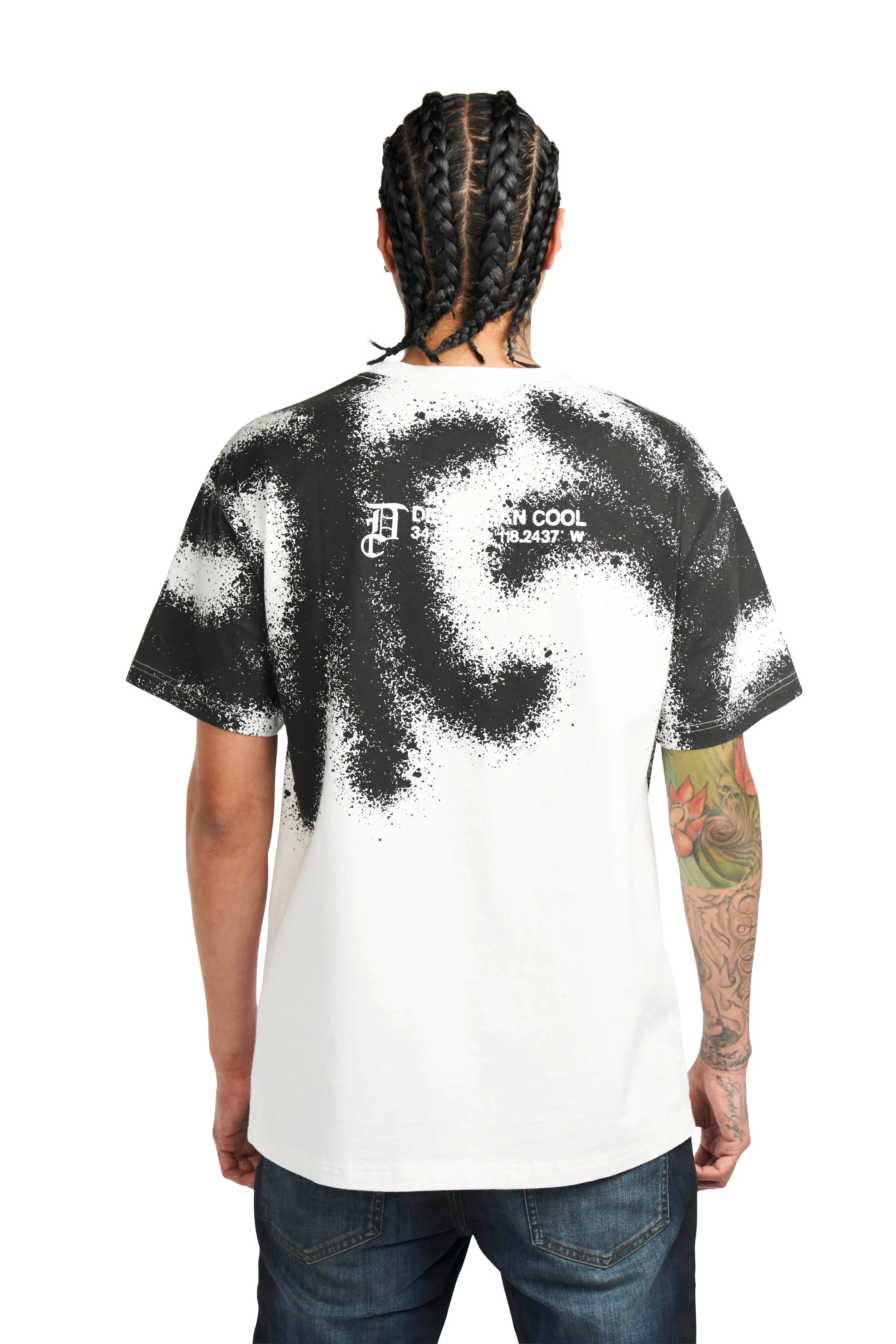 White Spray Graffiti Tee
