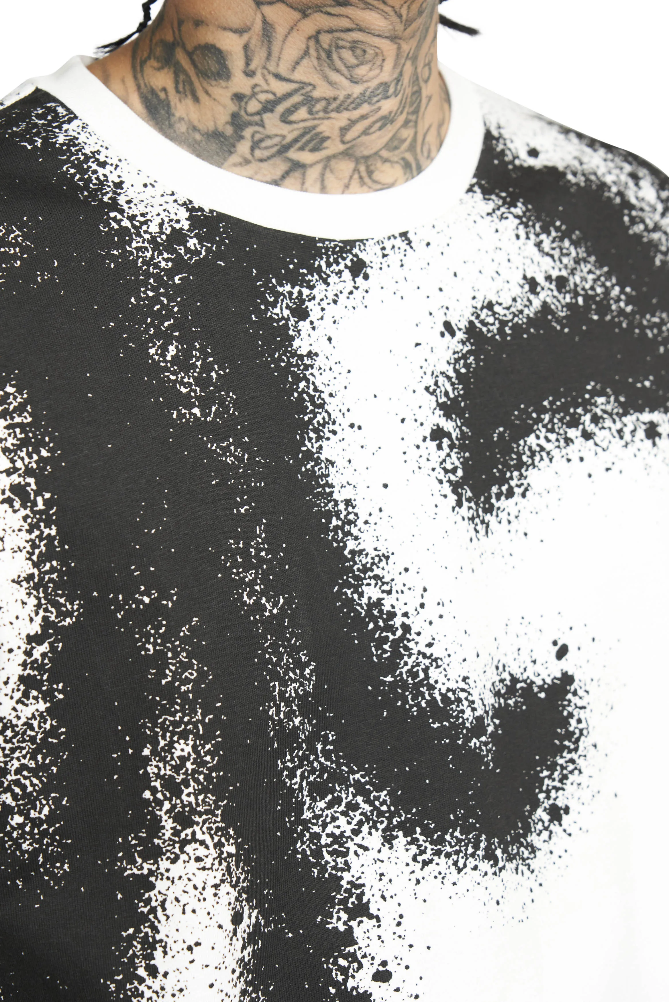 White Spray Graffiti Tee