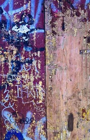Window Board Grafitti Aluminum - Florence, Italy - Sylvie Rose Spewak