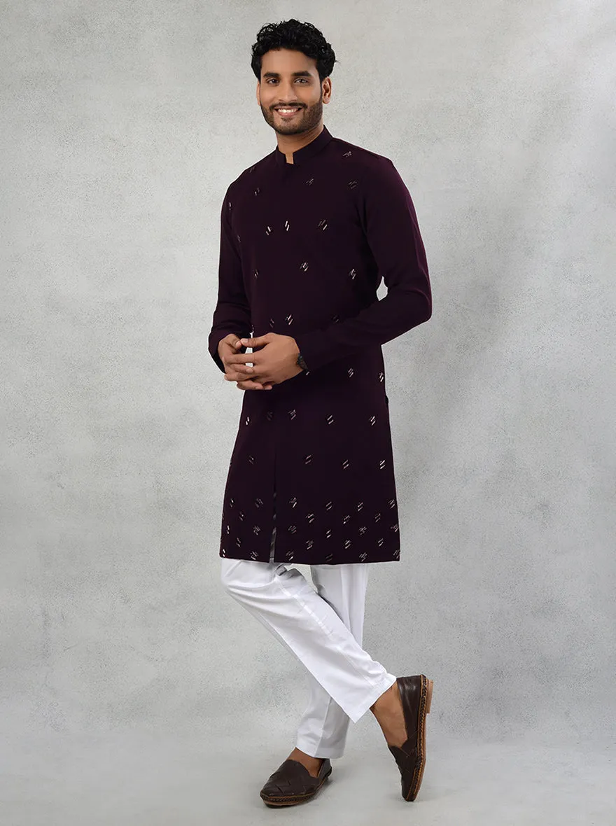 Wine Kurta Pajama | TULA