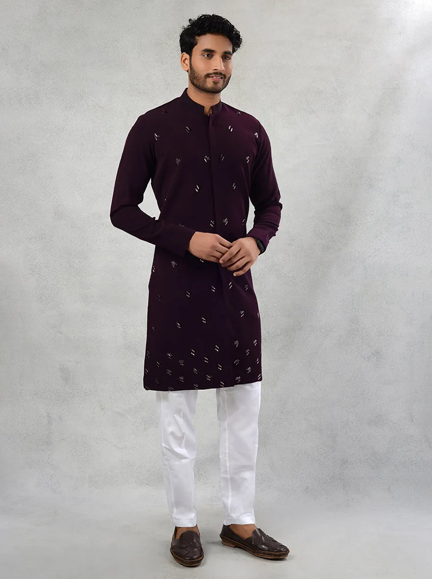 Wine Kurta Pajama | TULA