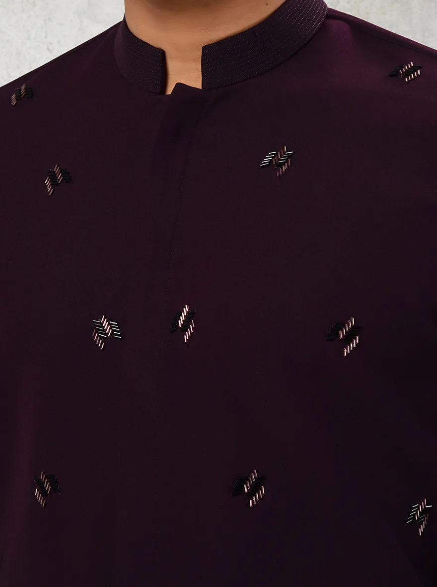 Wine Kurta Pajama | TULA
