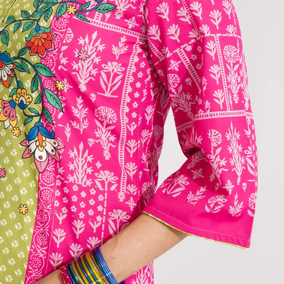 Women Pink Ethnic Three Piece Set