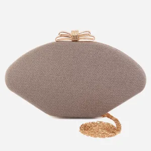 Women "GADOT" Patent Clutch with Gold Chain