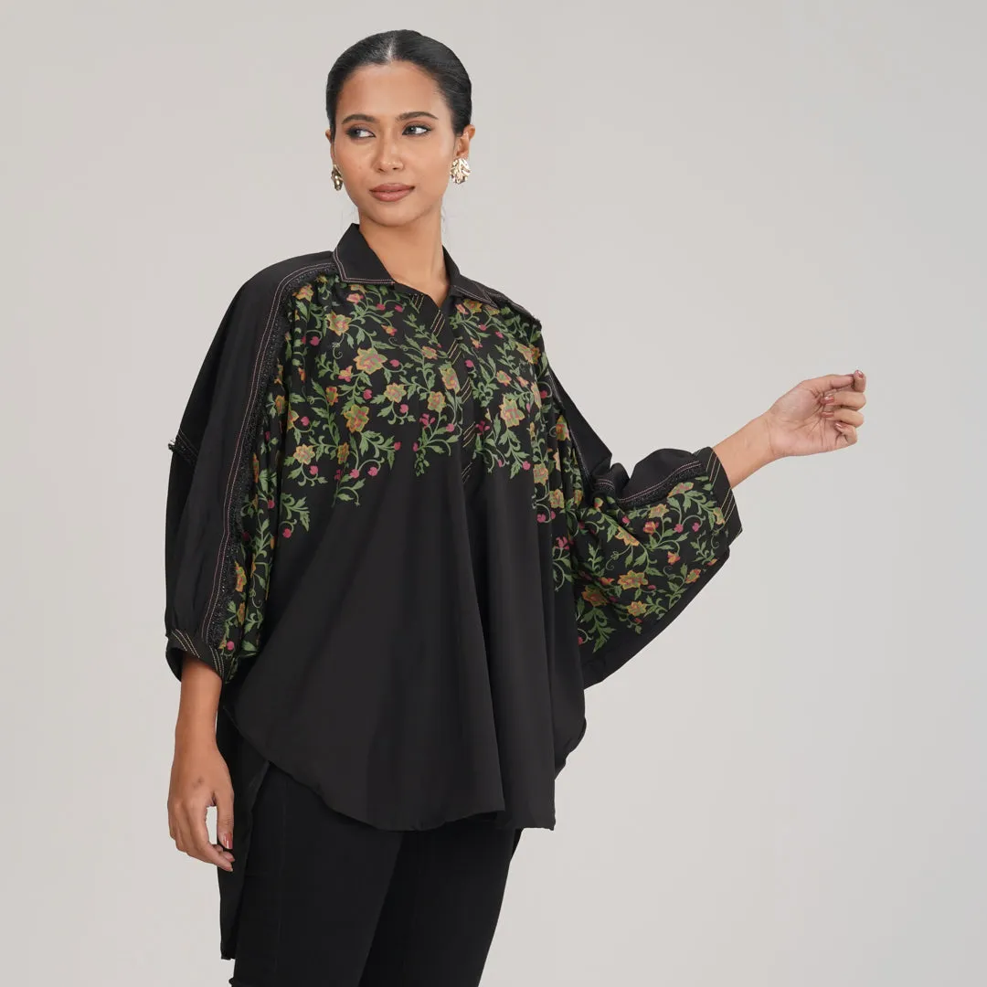 Womens Black Kurti