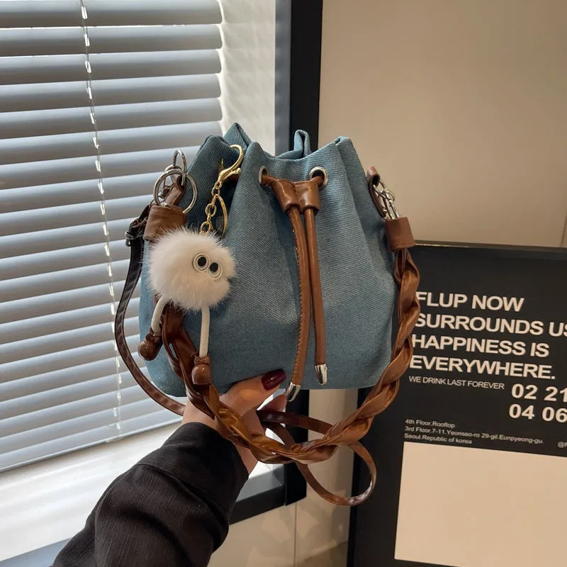 Women's Creative Denim Korean Fashion Versatile Bags
