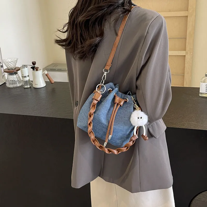 Women's Creative Denim Korean Fashion Versatile Bags