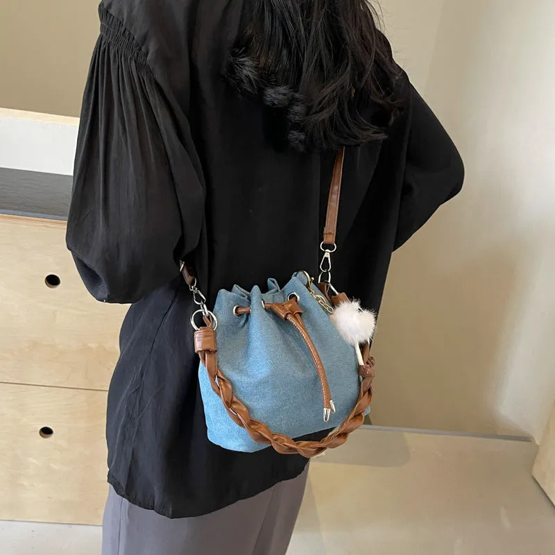 Women's Creative Denim Korean Fashion Versatile Bags